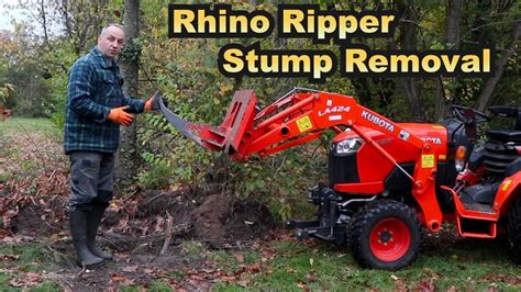 kubota mini tree stump removal